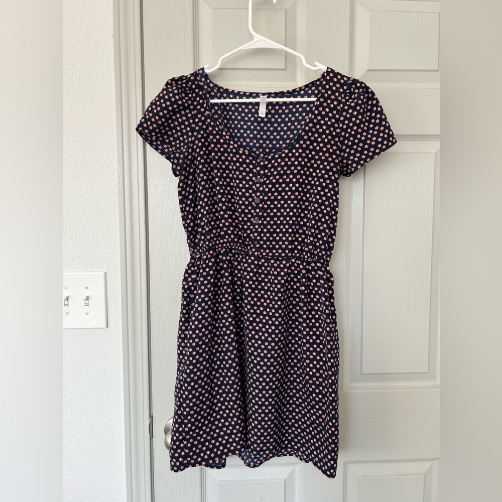 Blue and Orange Pattern Dress size Medium